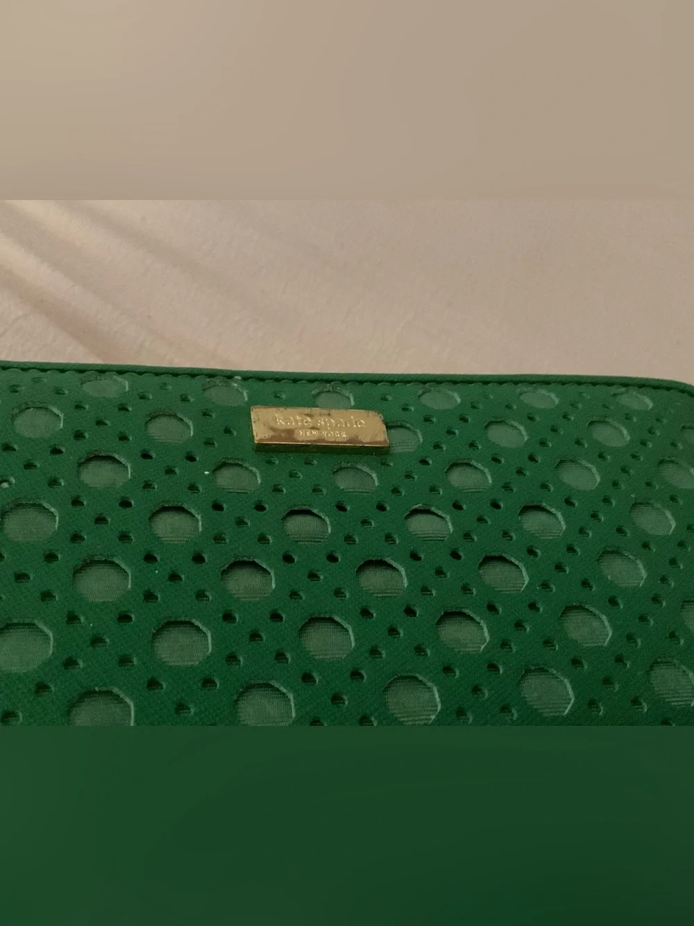 Kate Spade Teal Zip-Around Wallet